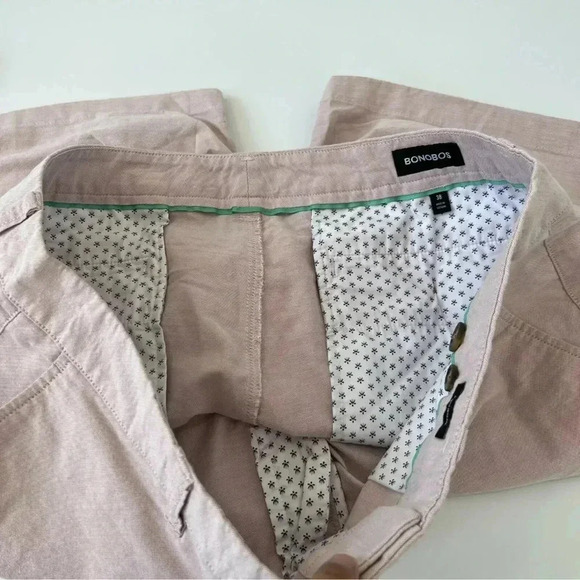 Bonobos Slim 9Inch Shorts Men's Size 28 Light Pink - - Picture 4 of 8
